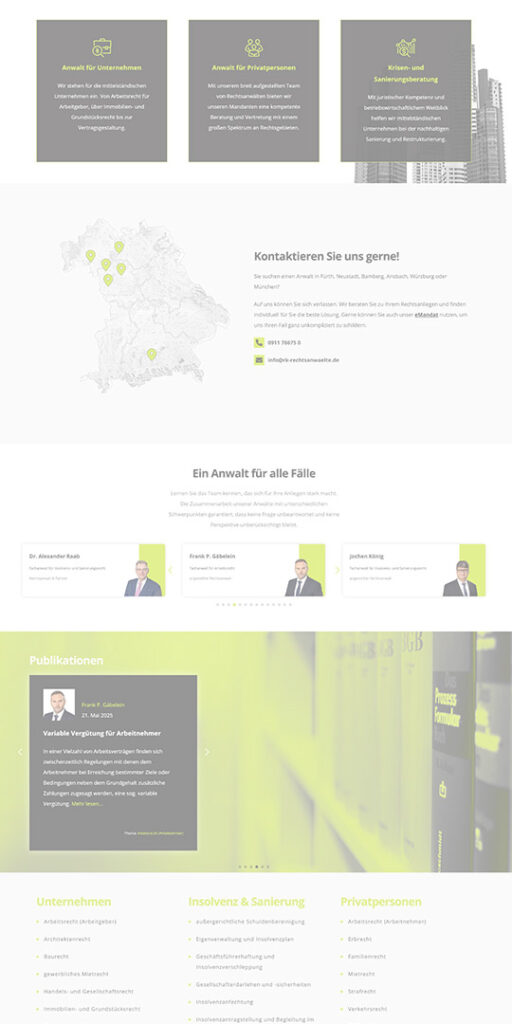 Screenshot der Webseite Raab & Kollegen