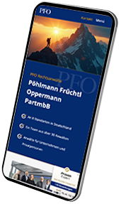 Portfolio Webseite PFO Rechtsanwälte