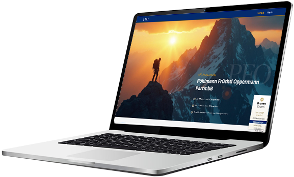 Portfolio Webseite PFO Rechtsanwälte